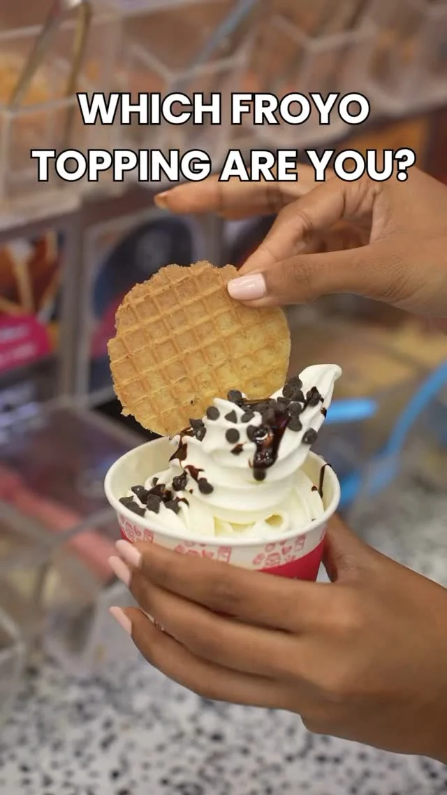 Take this as your official topping identity test.😌
.
.
.
#myfroyoland #frozenyogurt #froyo #healthydessert #fyp #trending #dessert #trendingreels #dessertlover #explore